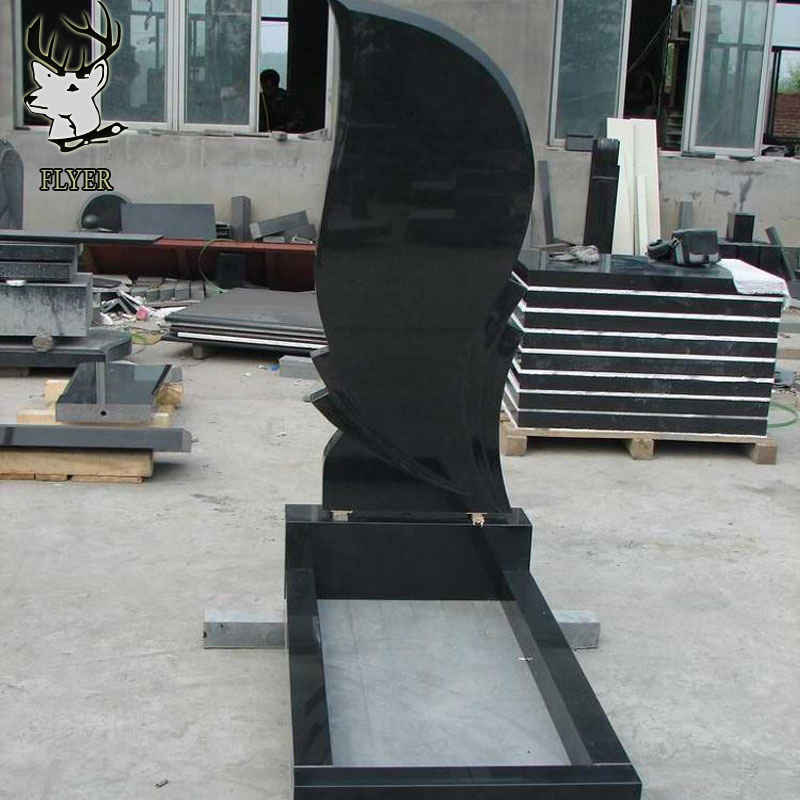 Poland Polish Style Black Grave Stones Granite Tombstones and Monuments