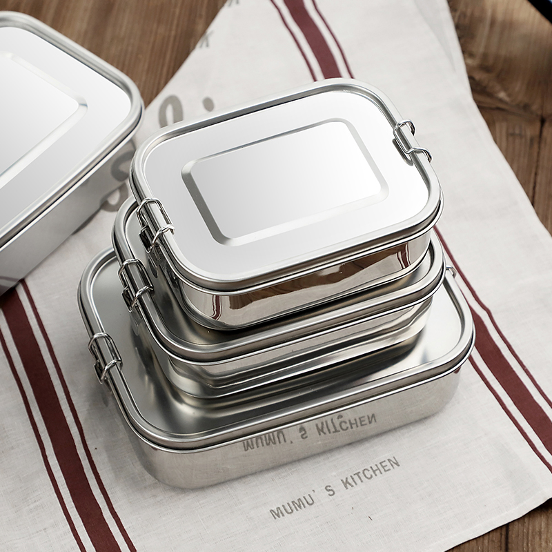 Odor-Resistant Stainless Steel Lunch Box Easy-Clean Fresh-Keeping Container