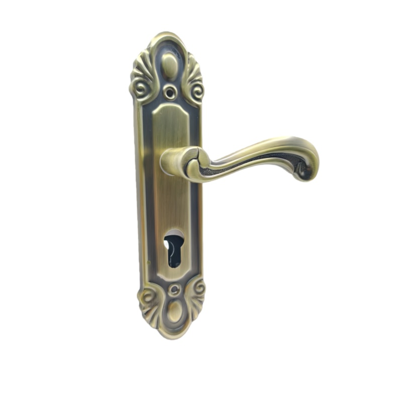 Door Accessories Hardwar Cheap Luxury Modern Style Bedroom Door Lock Metal Lever Handles Furniture Aluminium Alloy Door Handle for Interior Doors Plastic Handle