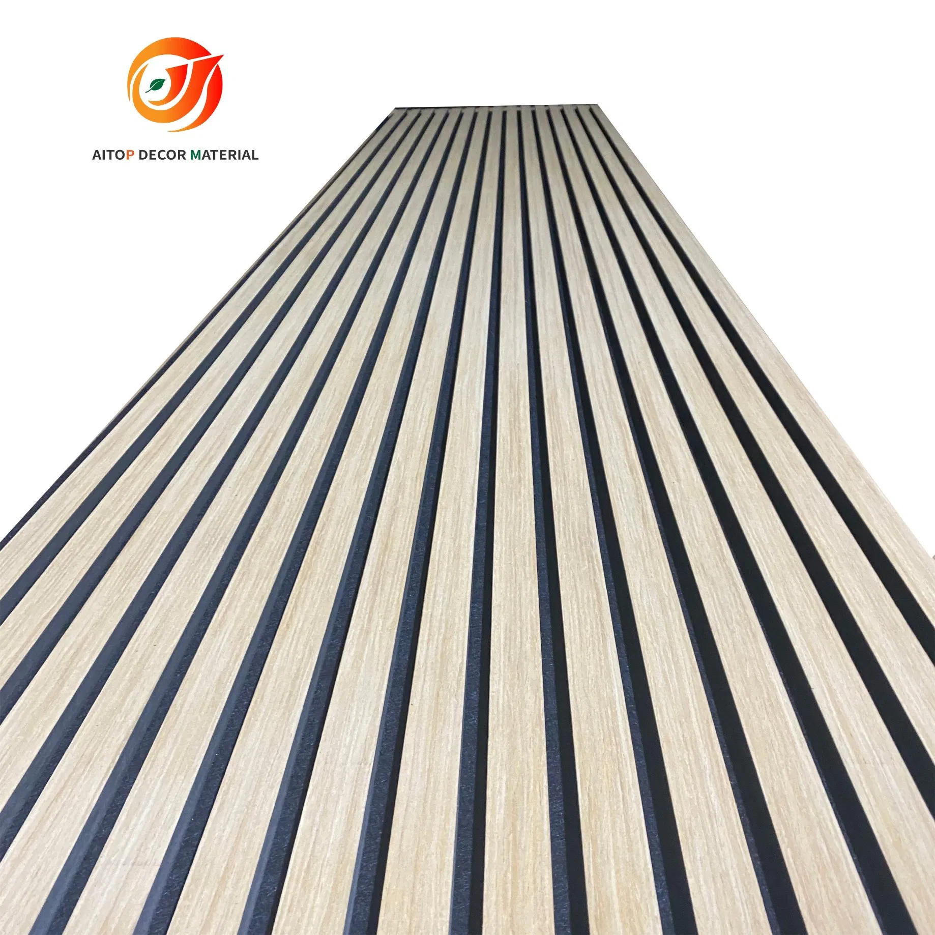 Eco-Friendly Interior Design Akupanels Sheet Rustic Wooden Veneer Slats Acoustic Wall Panels