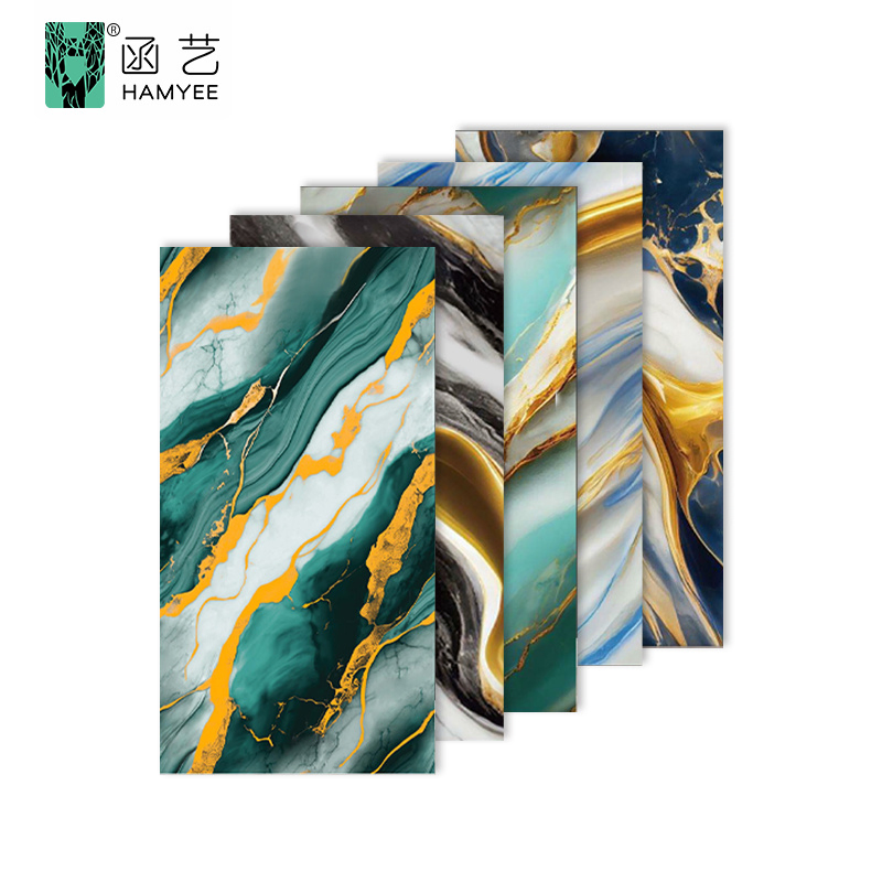 Wall Decor 3D Marble Tile Self Adhesive PVC Wall Sticker Peel and Stick Wall Tiles Wallpaper