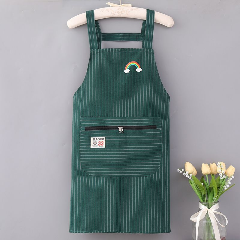 Cotton-Linen Work Bibs: Breathable, Anti-Stain, Kitchen, Oil-Resistant