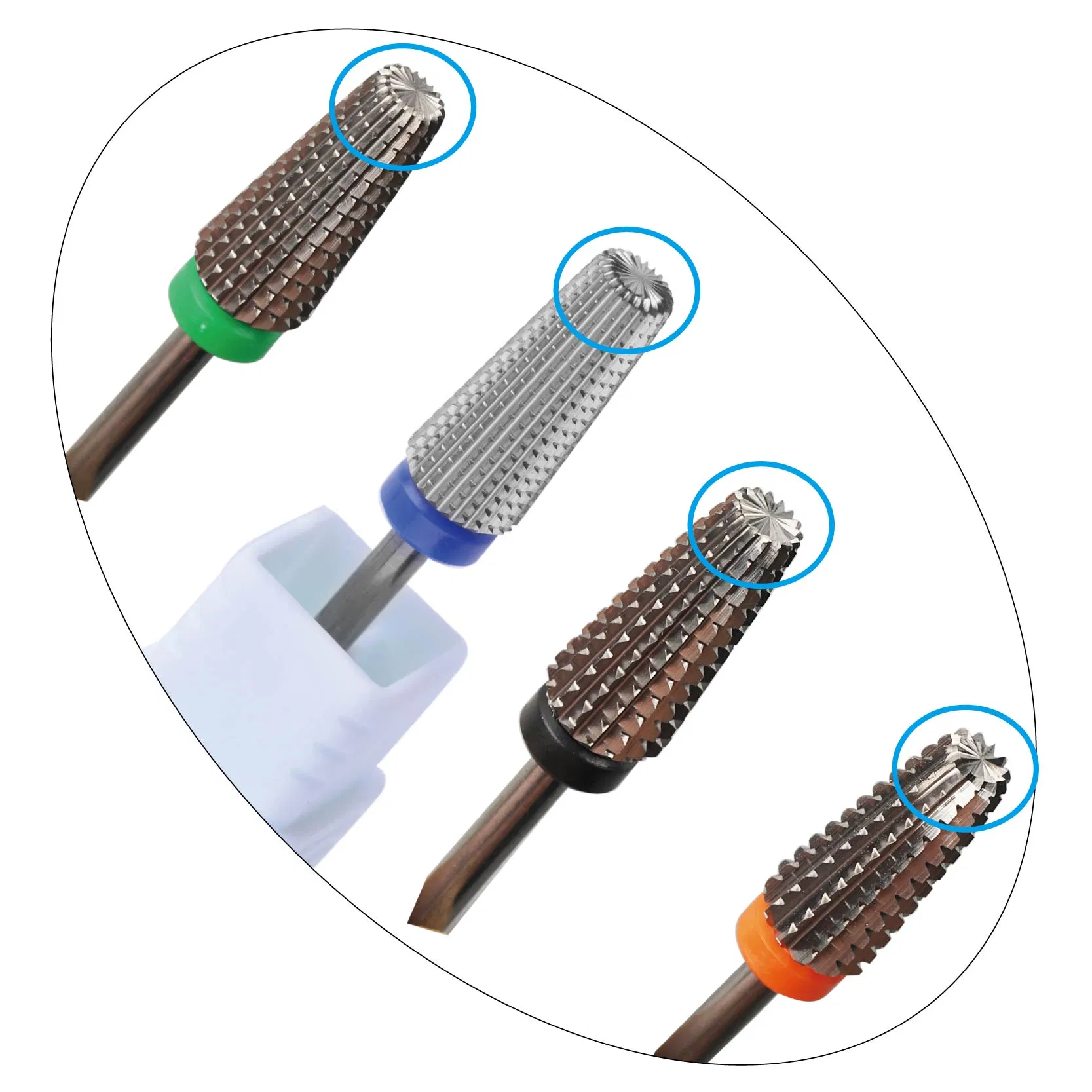 5 in 1 Two Way Left Handed and Right Handed Carbide Nail Drill Bits