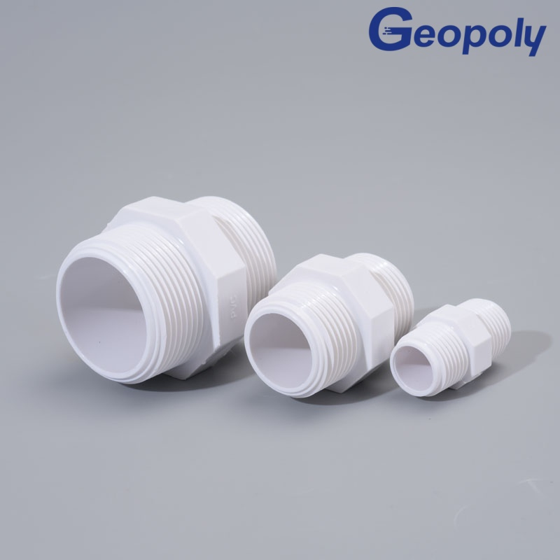 Wear Resistant Plastic Double Male Thread Nipple for Water Pipe Joint