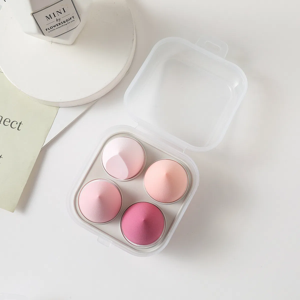 Powder Puff Gourd Drop Shape Oblique Cut Powder Puff Set Makeup Egg