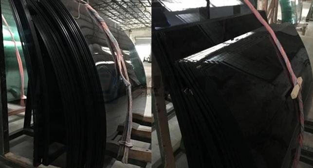 Good Quality Black Tint Gray Tint Bent Glass Plates