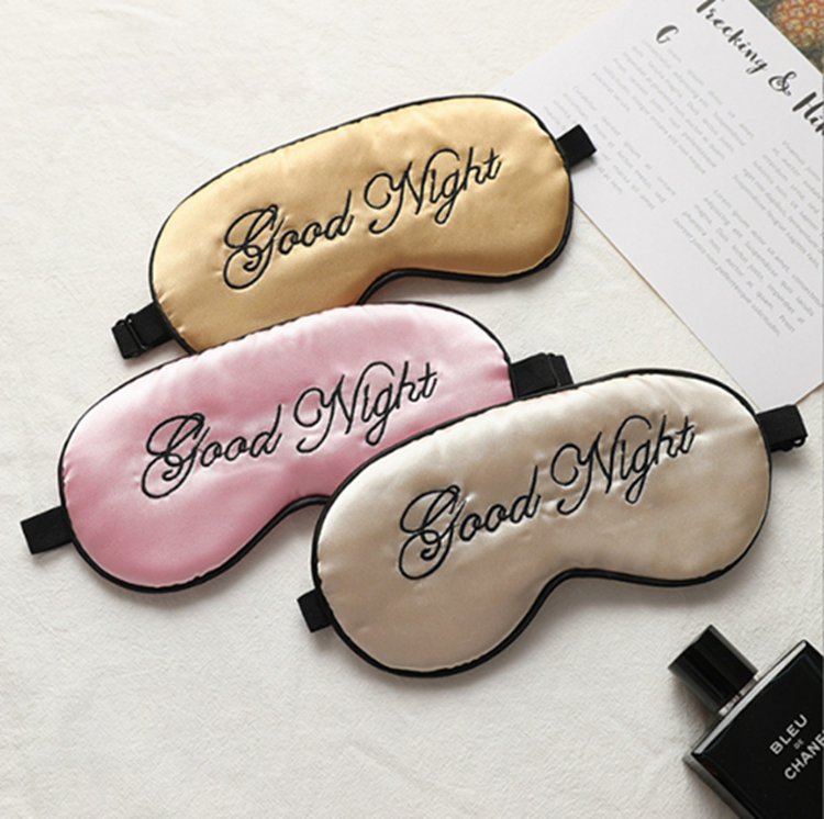 Cute Imitation Mulberry Silk Eye Mask Travel Sleep Eye Mask Sleep