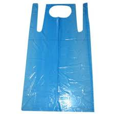 Disposable Waterproof Blue Flat-Packed Poly Aprons