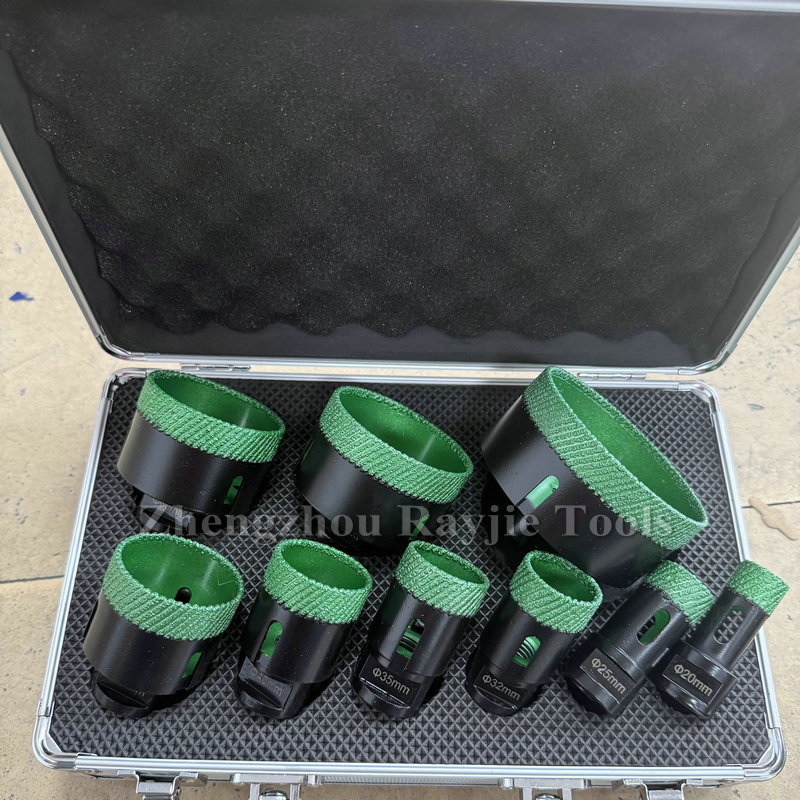 Vacuum Brazed Diamond Matrix Hole Saw Ceramic Tiles Hole Saw for Tiles Ceramic Porcelain Granite Marble