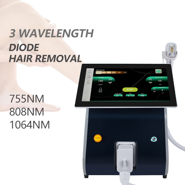 Permanent Painless Hair Remove Skin Rejuvenation Professional Remove Hair Instrument Diode Laser 755 808 1064 Portable