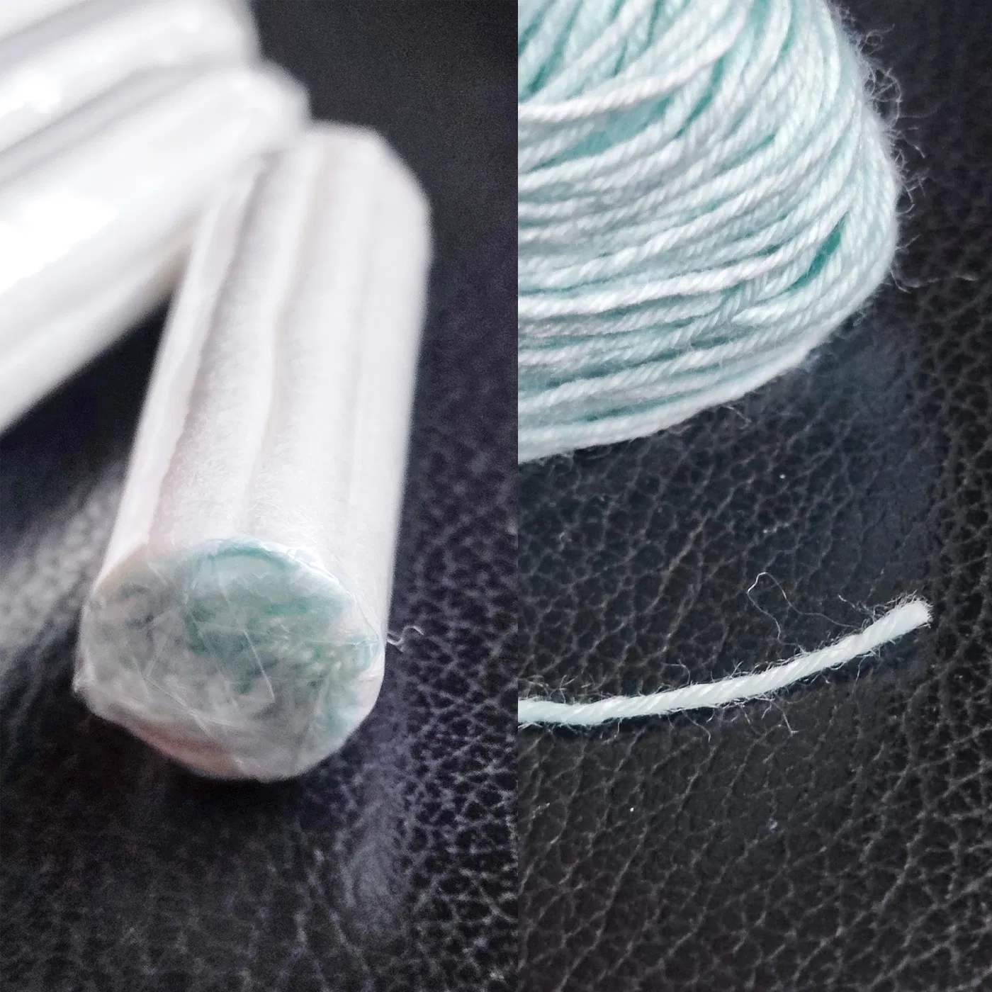 100% Biologische Tampon Raw Material Withdrawal Cord Cotton Yarn Ne 10/4 14s/5