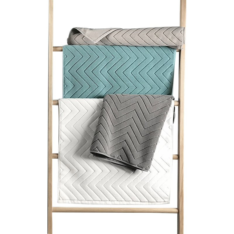Wholesale Super Absorbent Quick Dry 100% Cotton Bath Mats Luxury Anti Slip Machine Bath Mats