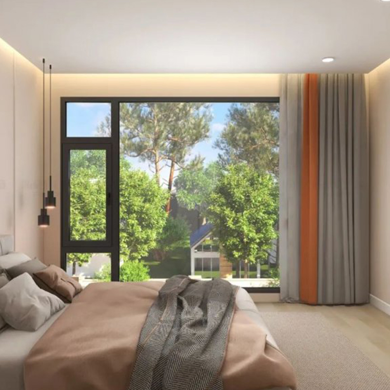 Aluminum/Aluminium Double Glass Casement Window with Australia Certificate