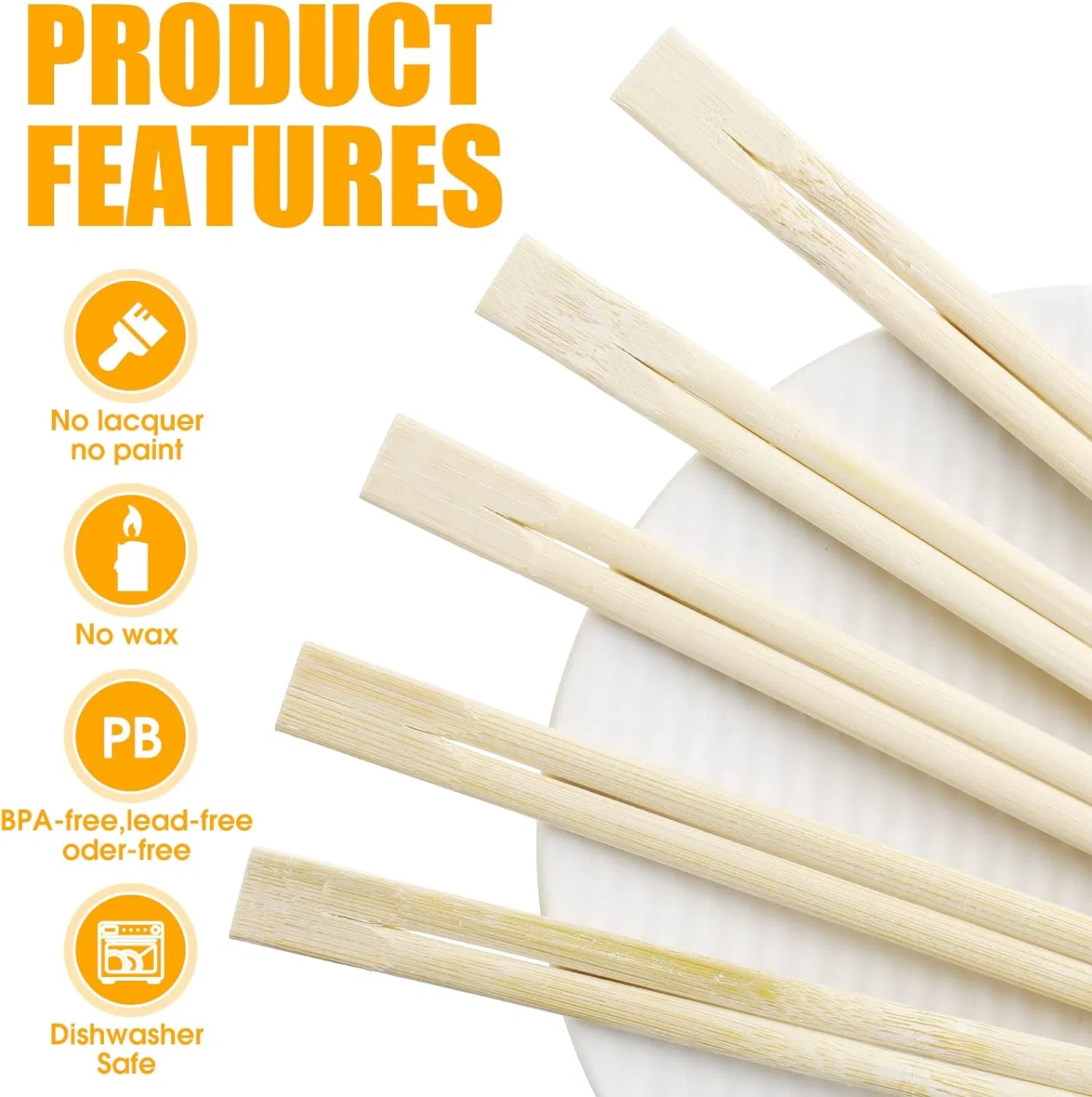 High Quality Bamboo Chopsticks Disposable Safe Durable Chopsticks Treating Guests Cutlery