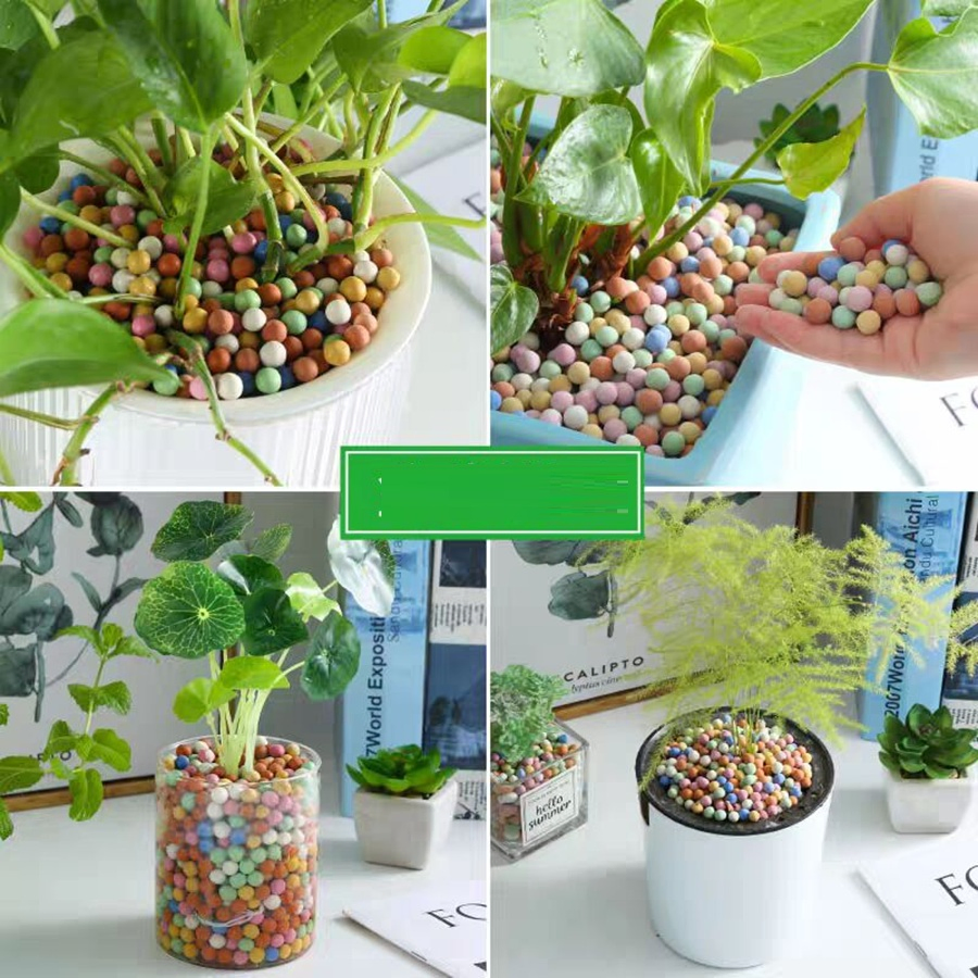 Ceramsite Multicolor Expanded Clay Pebbles for Gardening & Vases Supplies & Bonsai Decor