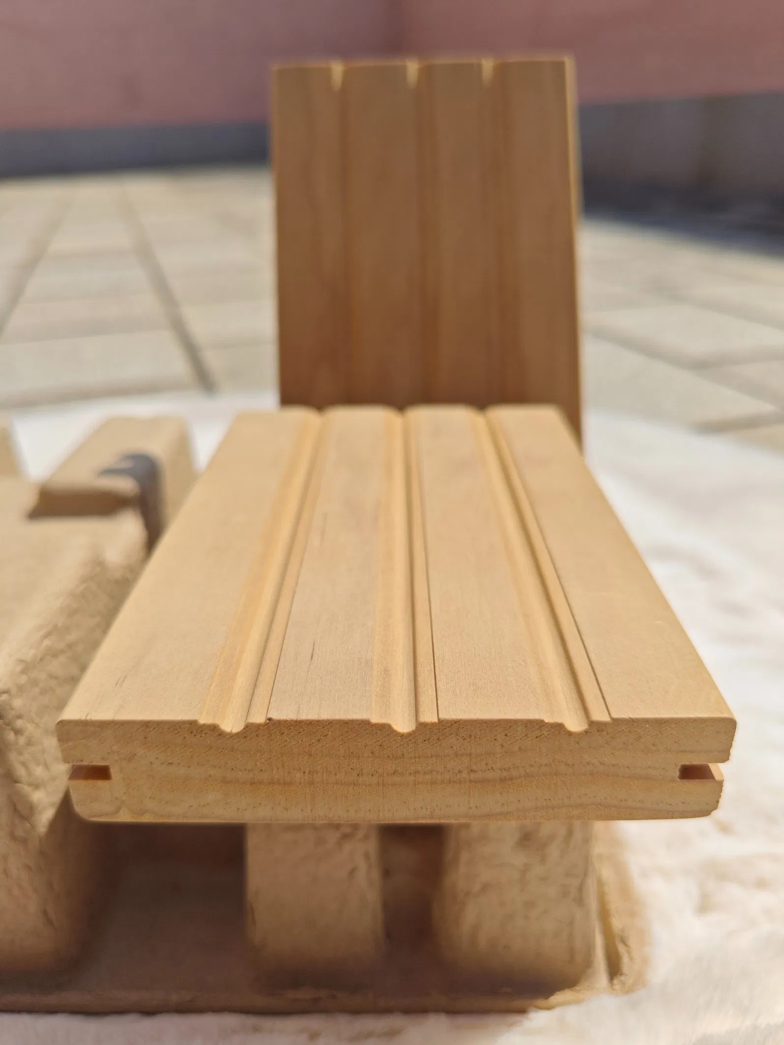 Unfinished Natural Wave Solid Wood Decking Raw Beauty
