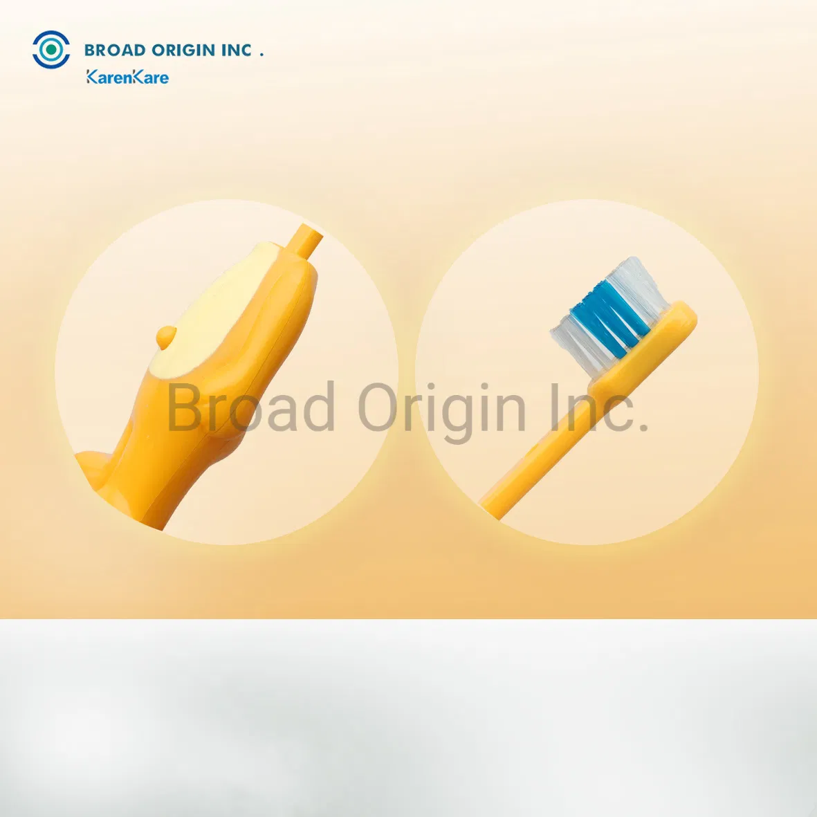 BPA Free Unique Lion Character Head Funny Kids Toothbrush Animal Shape