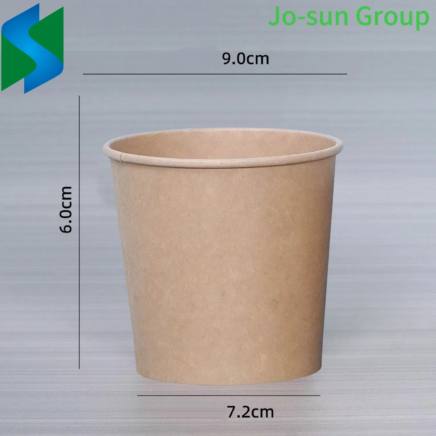 Disposable Bowls 12 Oz Kraft Paper Bowls Small Brown Rolled Rim Storage Bucket for Hot or Cold Dish to Go Packaging