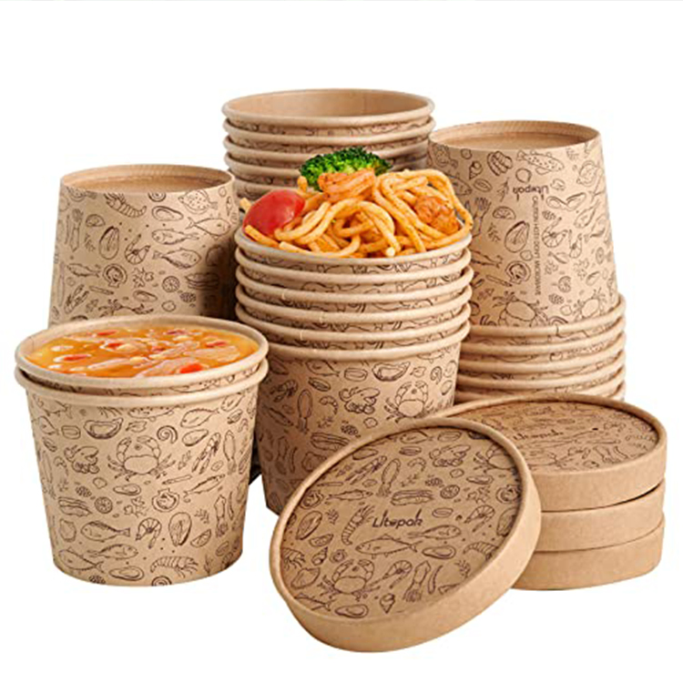 Eco Food Packaging Biodegradable Bagasse Safe Disposable Paper Food Box