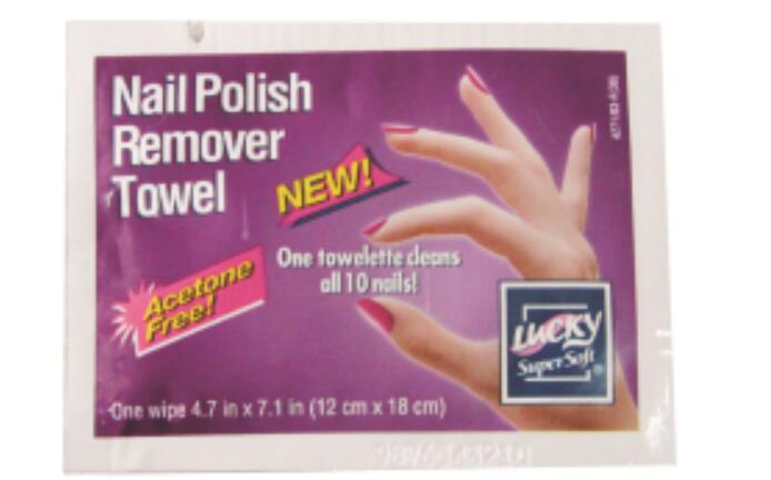 10PCS Nail Polish Remover Wipes with Acetone