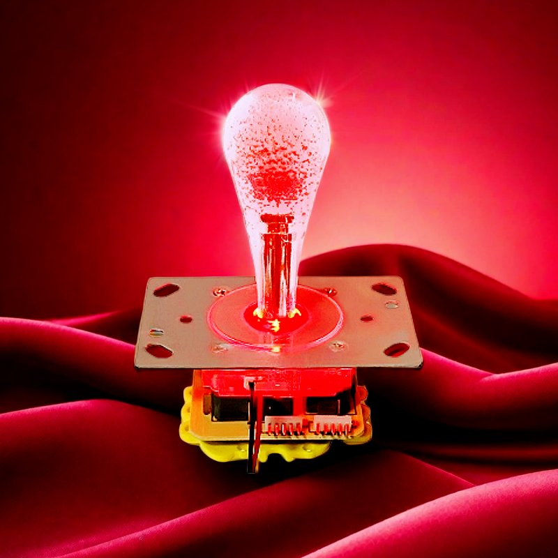 1PCS Ydc Colorful Integrated Elliptical Crystal Balltop Rocker Claw Machine Oval Joystick