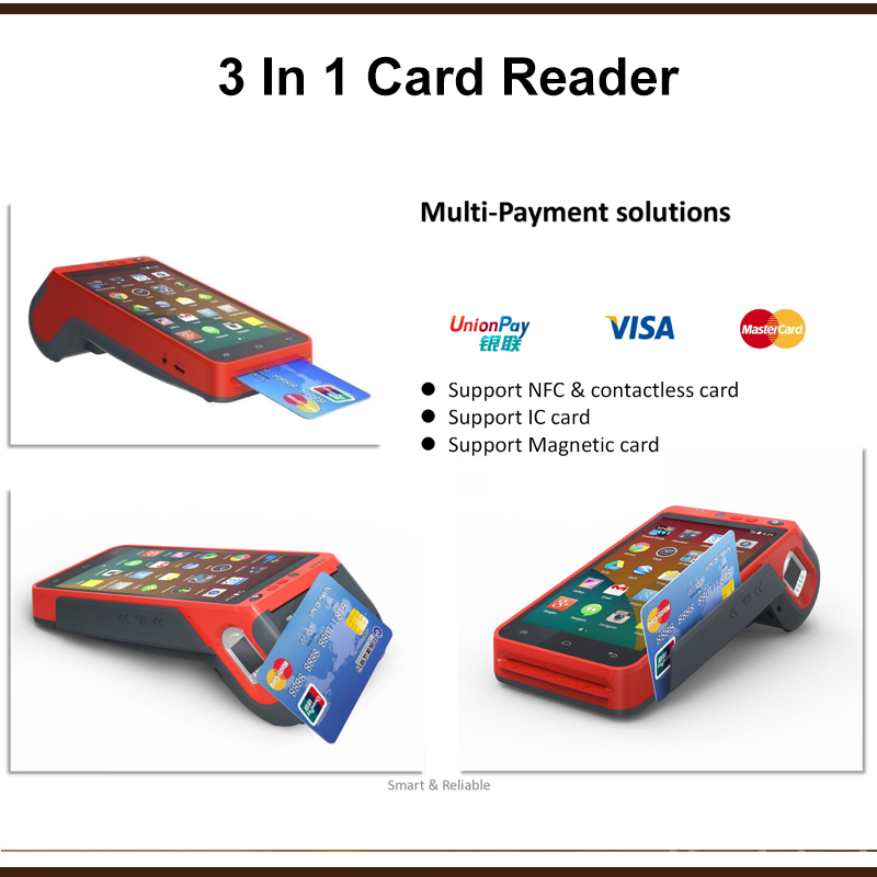 4G Android EMV PCI Mobile Credit Card Reader Payment POS Manual Cashier Terminal with Printer Qr Z100