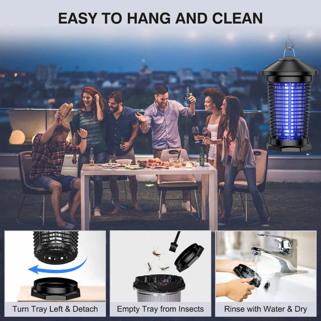 Eco-Friendly Electric Bug Zapper with Weatherproof Design for Garden Use
