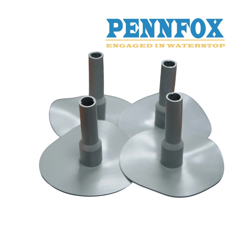 a Welded PVC Trumpet Flange Ensures a Permanent Seal for Roof Waterproofing Systems