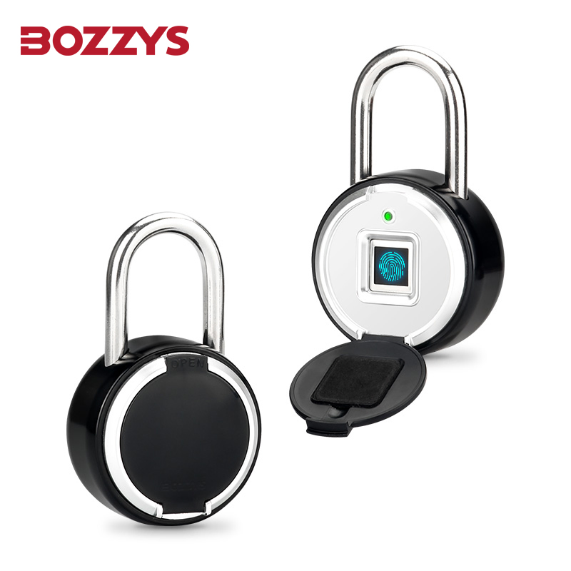 Waterproof Safety Lockout Padlock APP Remote Control Tuya Smart Keyless USB Charge Round Fingerprint Padlock