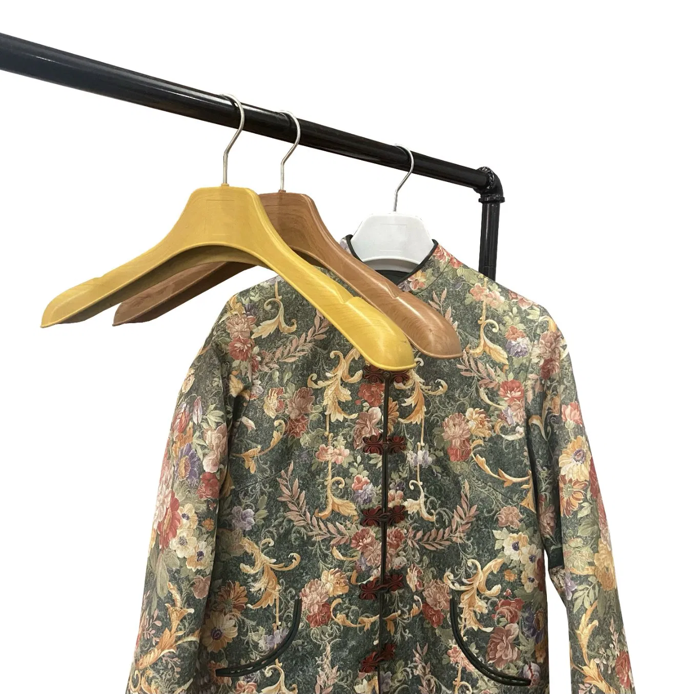 Display Hanger Fashion Black Plastic Jacket Hanger with Metal Hook (46cm)