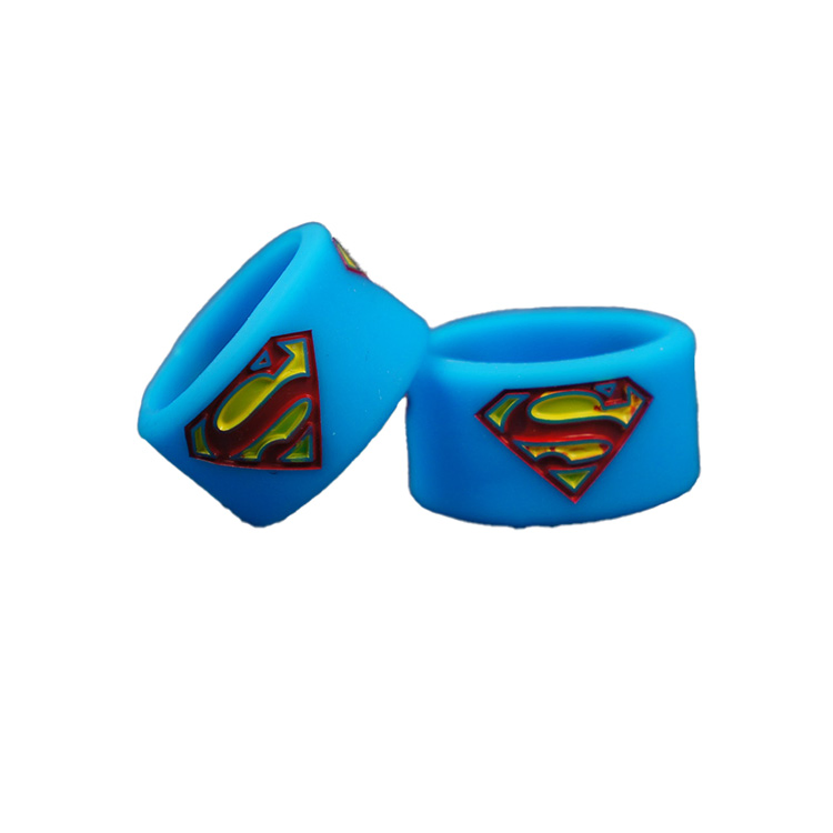 Laser Logo in Multiple Sizes Patterns Customizable Vapor Band Silicone Protective Ring