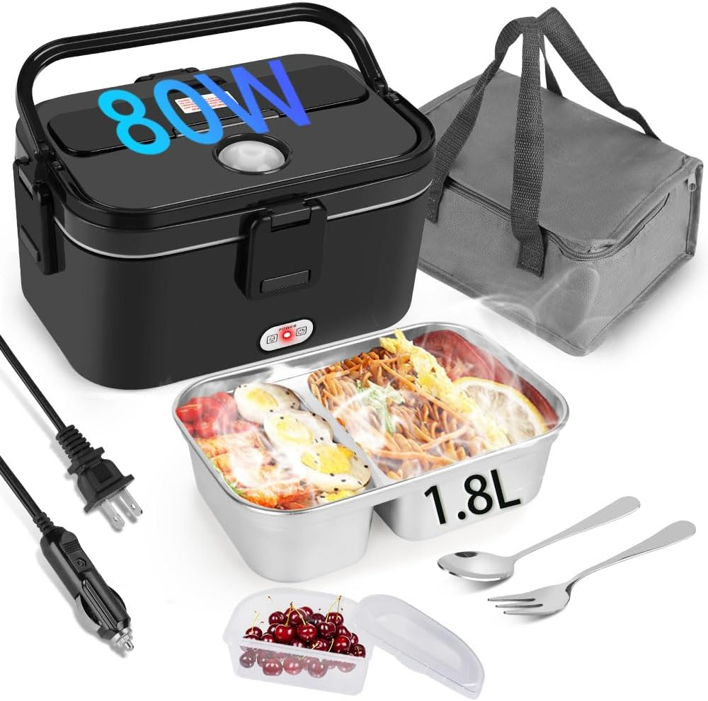 Электрическая ланч-бокс 80W с двумя отделениями