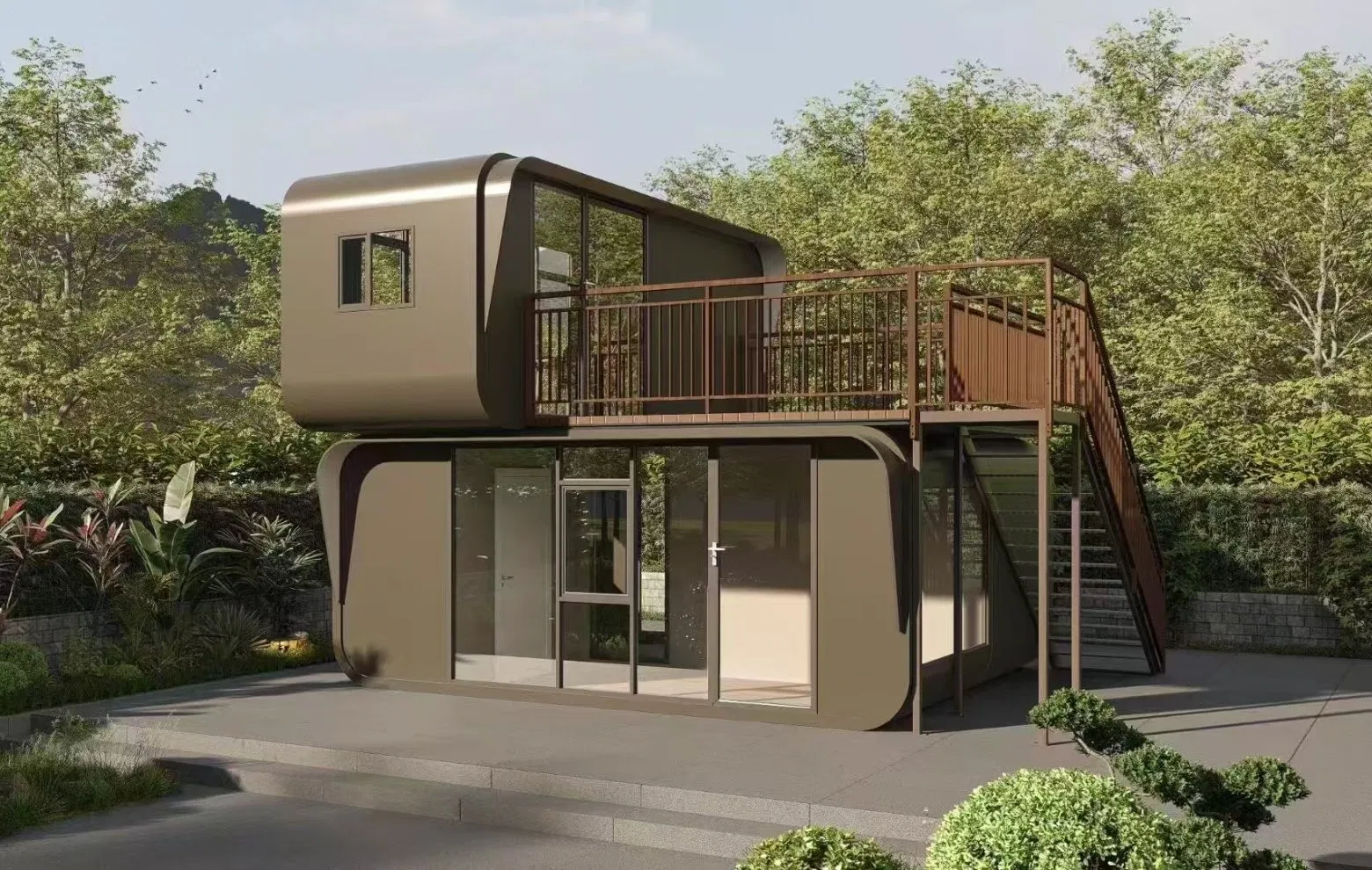 Customize Modern Outdoor Container House Capsule Prefab/Prefabricated Modular Casa Prefabricada