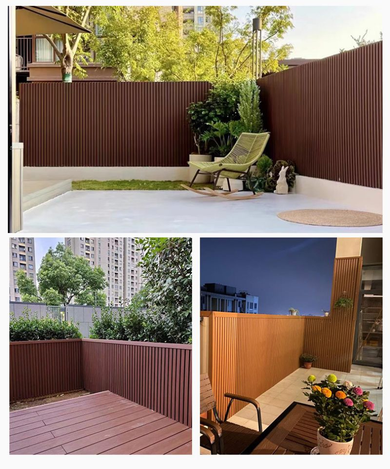 Easy Installing WPC Outdoor Wall Panel WPC Decking Wall Cladding Pergola Fencing