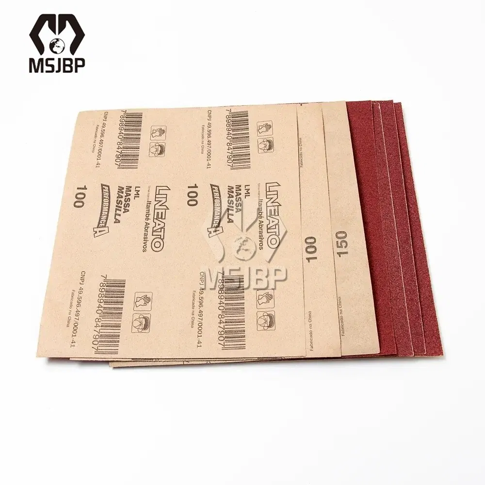 Lineato Red Aluminum Oxide Waterproof Sandpaper