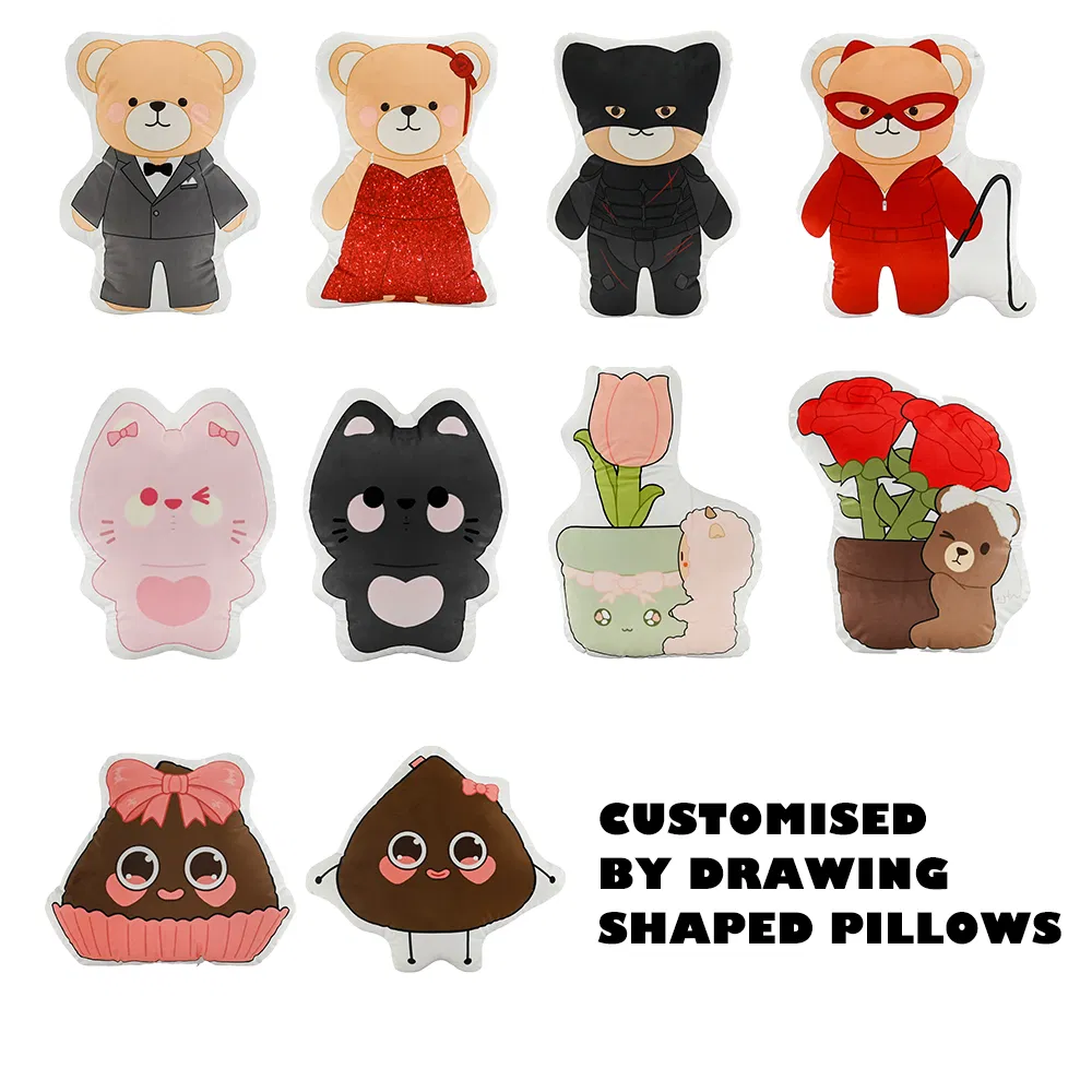 Customized Cartoon Cute Soft Pillow Plush Toy Travel Nap Pillow