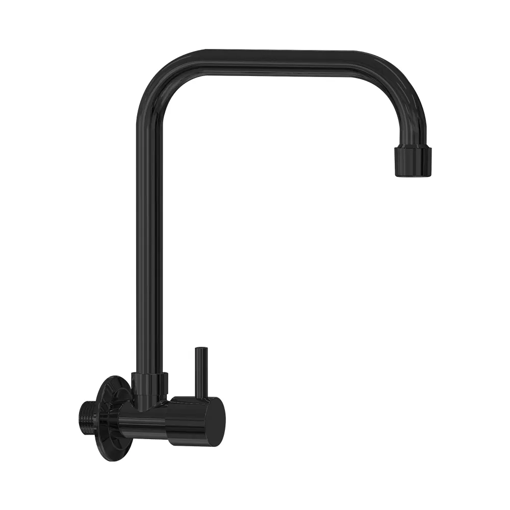 Sanitary Ware Chromed High Spout Sink Tap Brass Cold Water Faucet