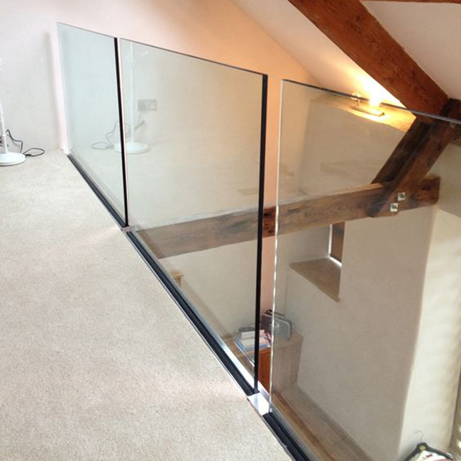 Apartment Swimming Pool Fence Aluminum U Channel Frameless Glass Railing