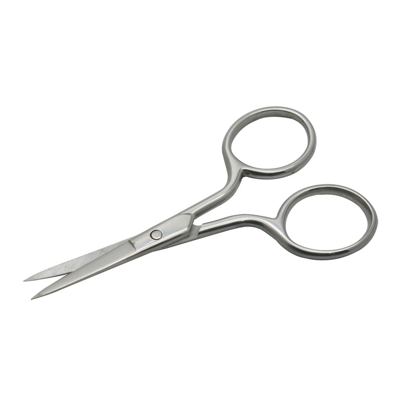 3.5mm Thickness 3.5inch Beauty Eyebrow Stainless Steel Manicure Cuticle Nail Scissors Q