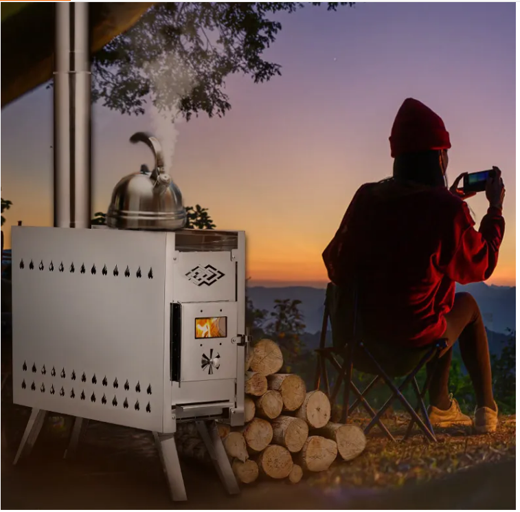 Indoor Wholesale Sauna Wood Burning Stove Solid Fuel Stove Wood Oven for Camping Outdoor Tent