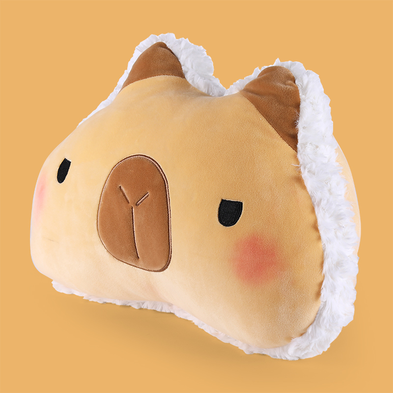 Portable Foldable Blanket 2 in 1 Cartoon Capybara Multi-Functional Throw Pillow