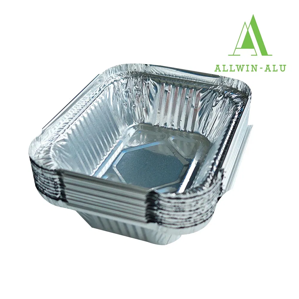 Free Sample Eco-Friendly Food Packaging Box Disposable Aluminum Foil Takeaway Container