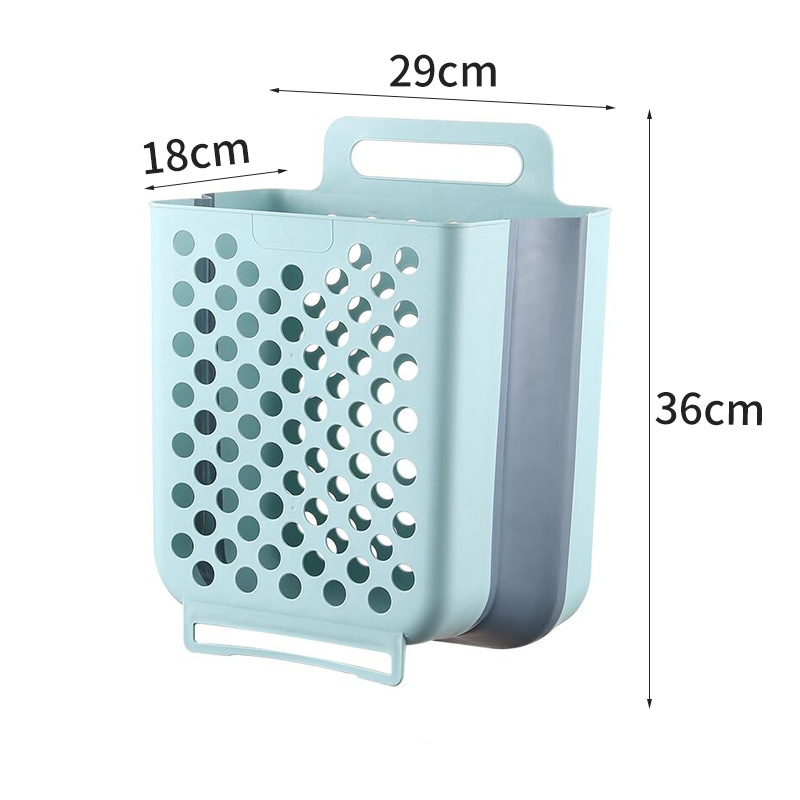 Wall Hanging Basket Bathroom Foldable Dirty Clothes Pop up Clothes Storage Container