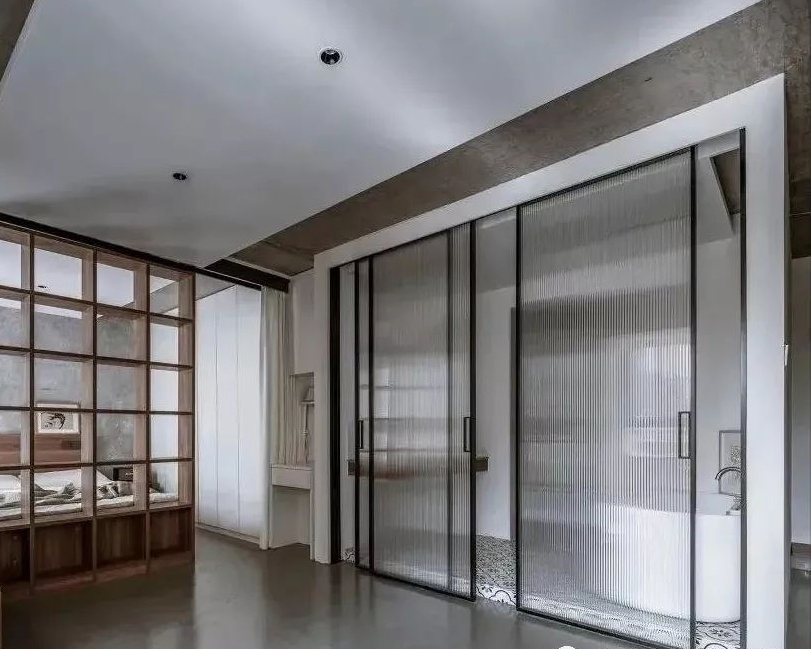 Vertical Ribbed Decorative Patterned Glass for Interior Partitions