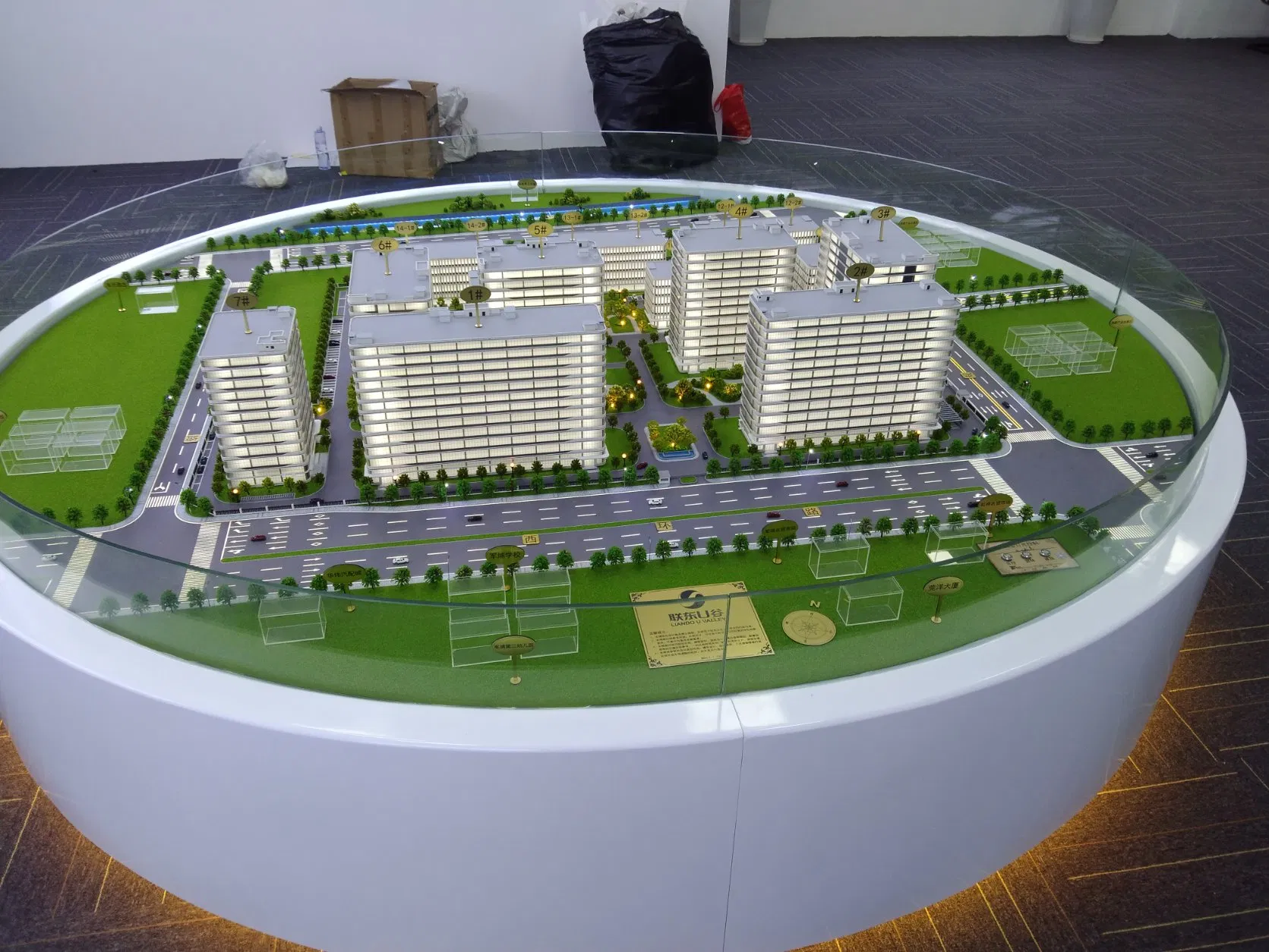 3D Customized New Ecological Planning Industrial Park Architectural Model