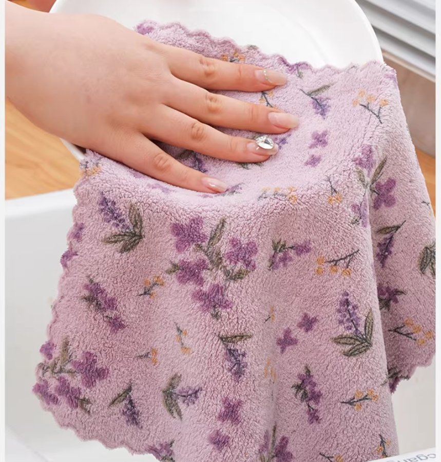 Wholesale Coral Fleece Kitchen Cloth Microfiber Cleaning Towel