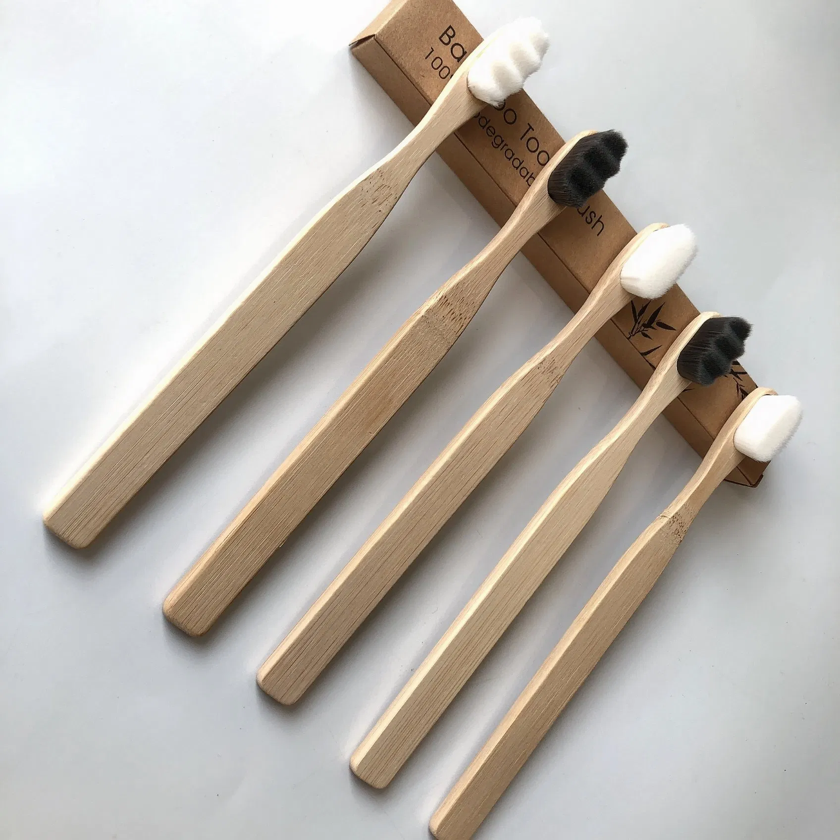 Hotel Amenities Super Soft Bristle Bamboo Toothbrush