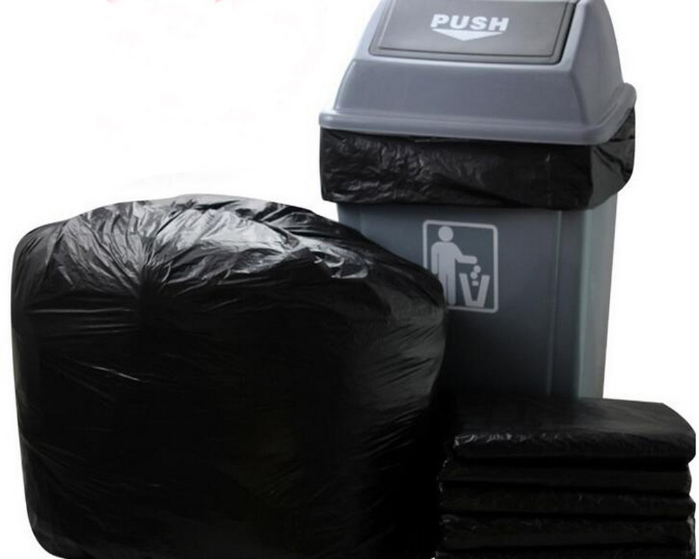 LDPE Black Heavy Duty Plastic Rubbish Bag