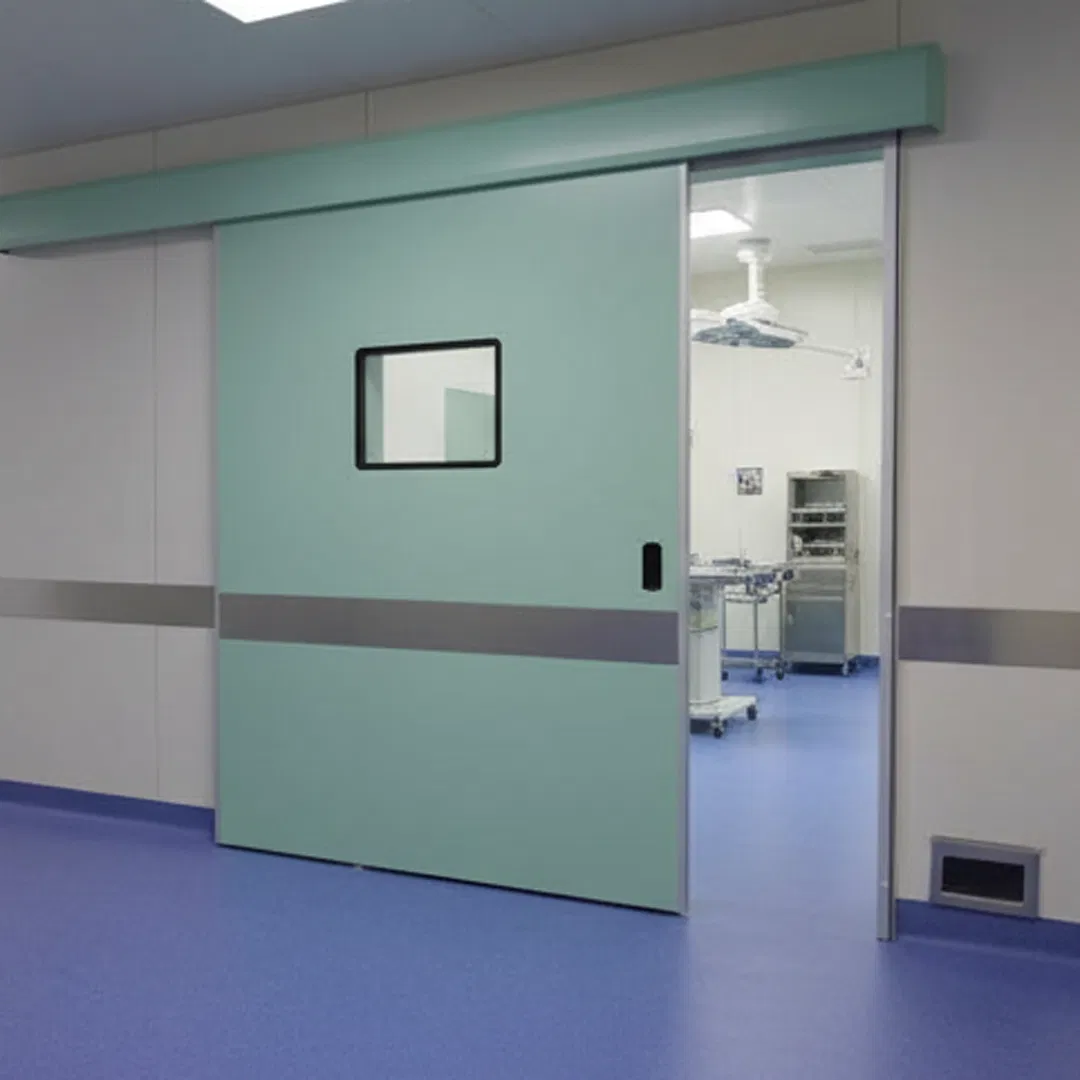 Bacteria-Blocking Impact-Absorbing Sliding Door Operating Room Door