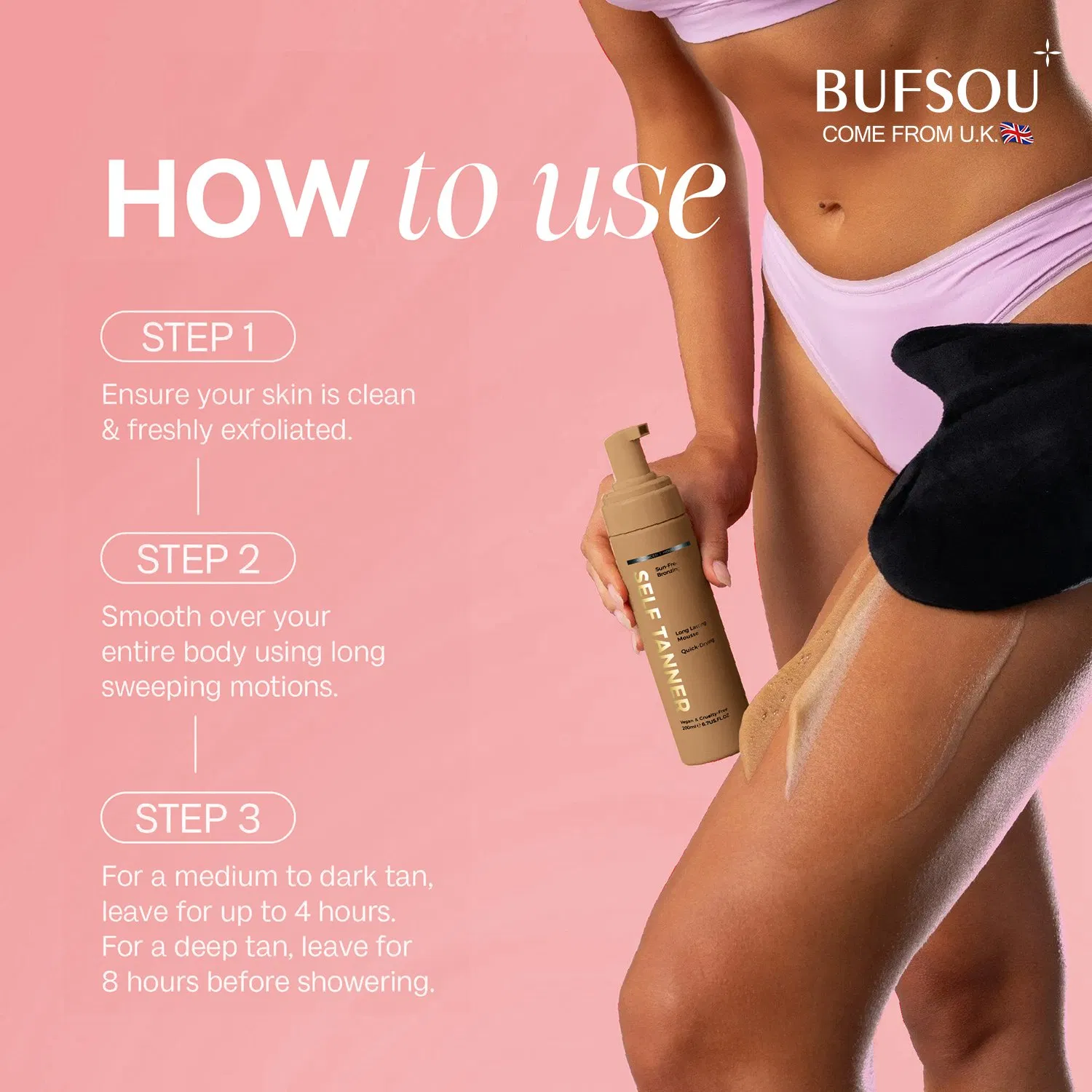 OEM Indoor Streak-Free Body Tanner Dark in 6 Hours Antioxidant Youth Glowth Vitamin Collagen Nourish Private Label Self Tannerno Reviews Yet